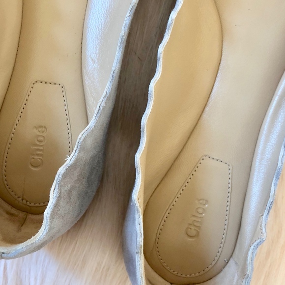 SOLD - NWB Chloe Scalloped Ballet Flats - Picture 5 of 8
